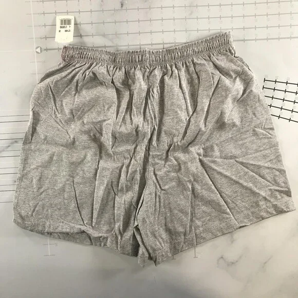 Russell Athletic Shorts Mens Large Gray Jersey Elastic Waist Drawstring Gym - Picture 6 of 11